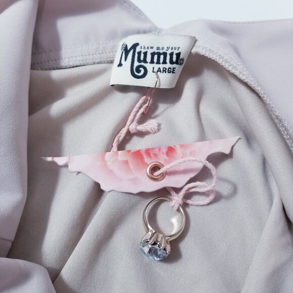 Show me your Mumu Mariah Wrap Dress High Low Maxi Bridesmaid Party Vacation - Picture 4 of 14